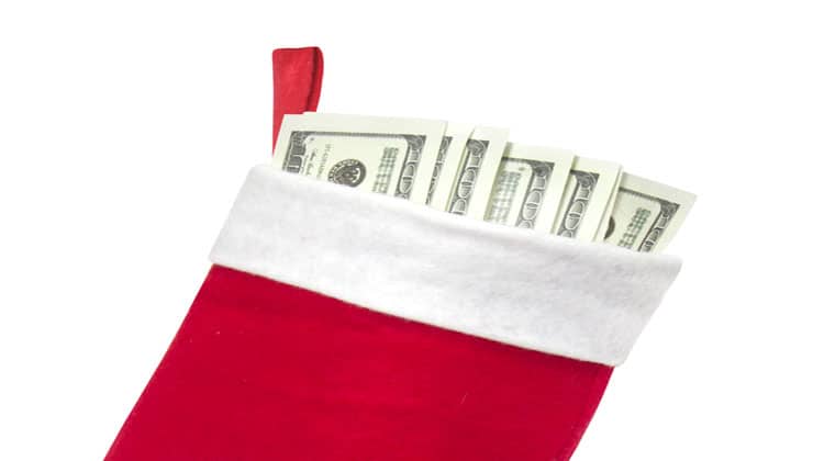 christmas on a budget stocking