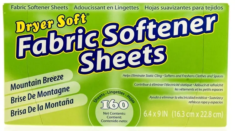 fabric softener dryer sheets